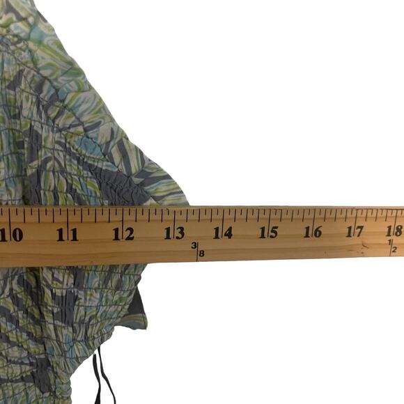 Sincerely Jules Women's Size Small Blue Grey Green Floral Maxi Dress - Picture 7 of 9